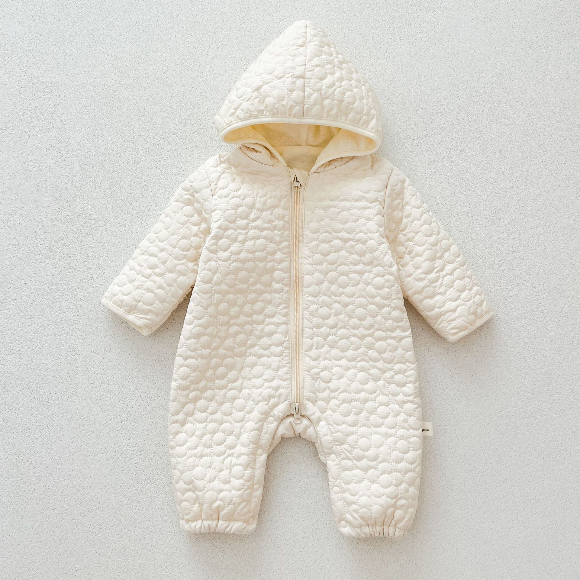 Experience Cozy Comfort with the Warm Baby Quilted Romper for Autumn and Winter Wear